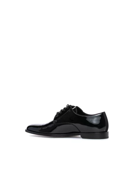 Derby Dolce And Gabbana skórzany klasyczny czarny