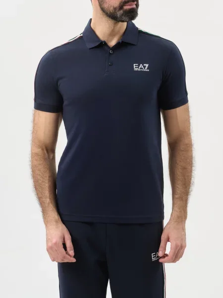 Поло Ea7 Emporio Armani синє