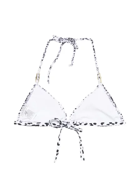 Top Heidi Klein cu imagine cu gât halter alb