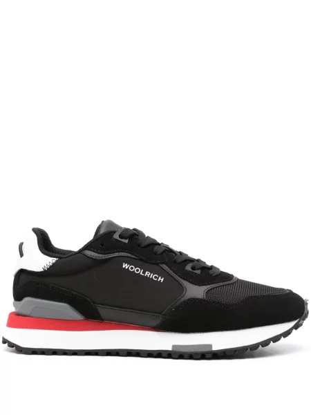 Sneakerși Woolrich cu imagine negru