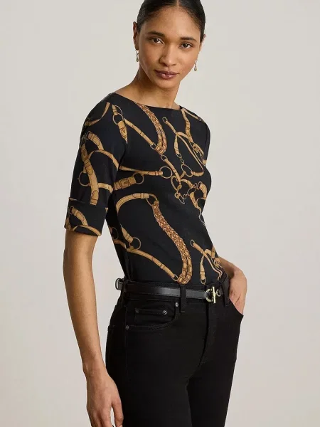 Lauren Ralph Lauren tricou pentru femei din cu negru