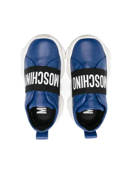 Sneakersy dziecięce Moschino niebieskie