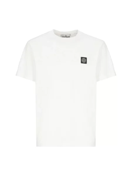 Koszulka Stone Island z kamieniami biała