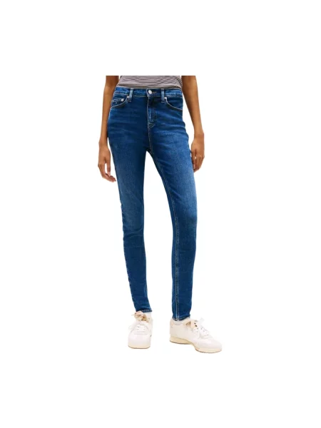 Skinny jeansy skinny Tommy Hilfiger Nora niebieskie