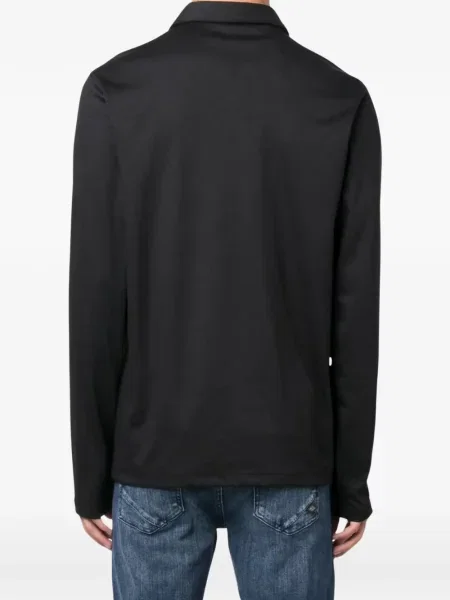 Lung tricou polo Michael Kors negru