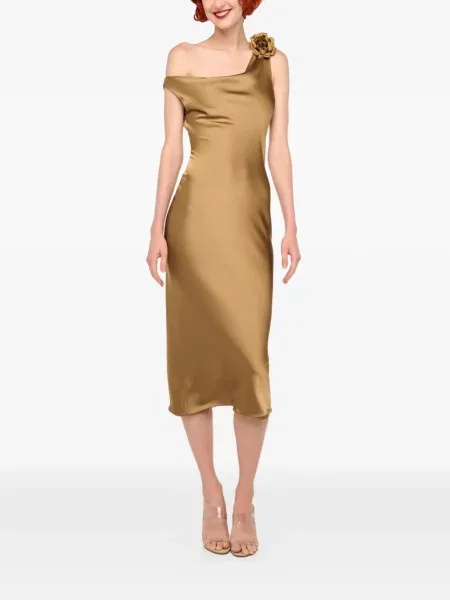 Rochie Norma Kamali de costum maro