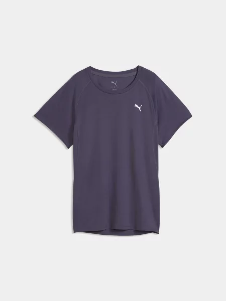 Спортивна футболка PUMA Run Velocity Tee W poly комбінований верх сірий