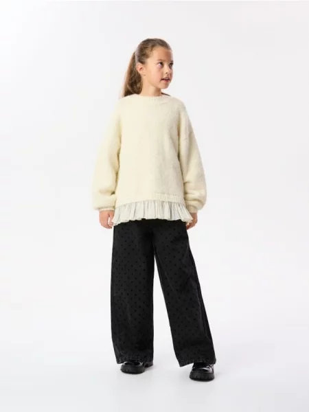 Reserved GIRLS` JEANS TROUSERS gri
