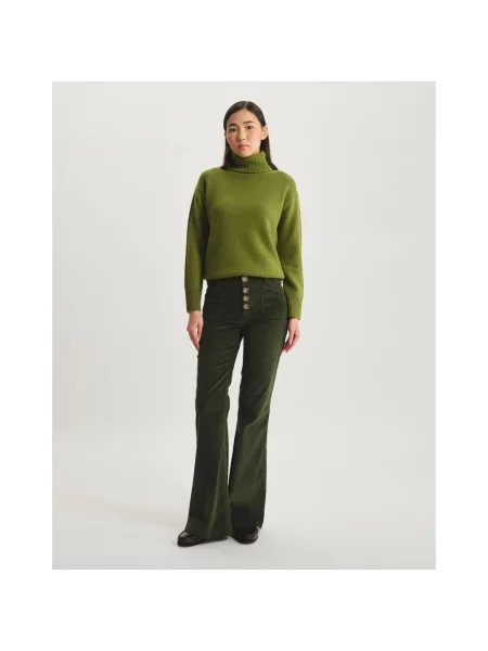 Spodnie Ines De La Fressange Paris zielone