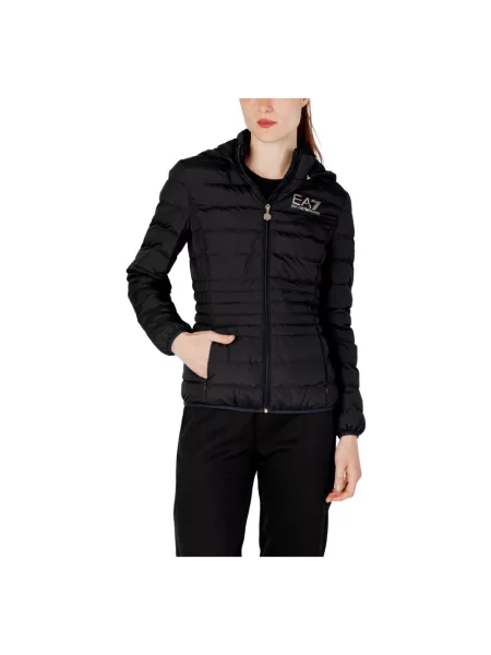 Pikowany kurtka bomber Ea7 Emporio Armani czarny