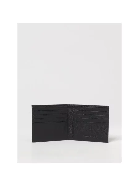 Portfel Emporio Armani skórzany czarny