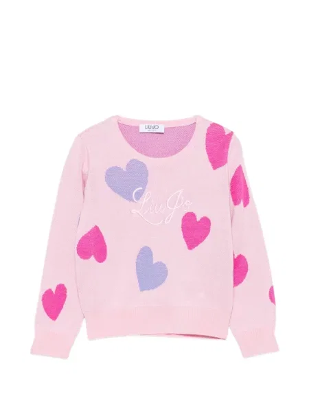 Sweter dziecięcy Liu Jo różowy