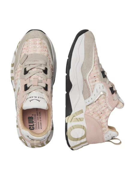 Sneakersy Voile Blanche skórzane różowe