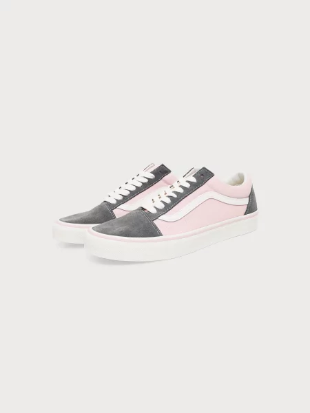 VANS Nízke tenisky OLD SKOOL tmavosivá / ružová biela