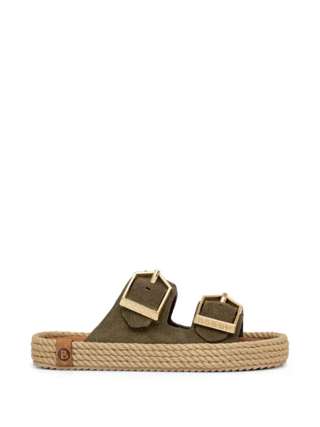 Espadrile Bohonomad cu cataramă verde
