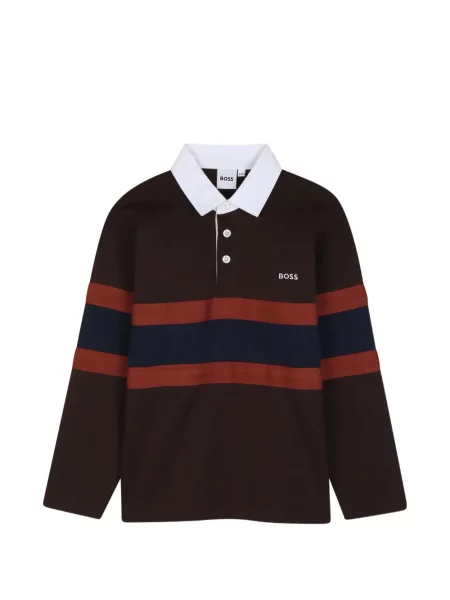 Koszulka polo dziecięca Bosswear brązowa