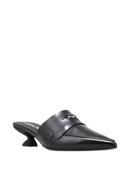 Papuci tip mules Ferragamo negru