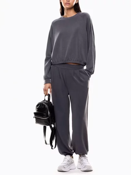 Блуза модал/поліестер сірий