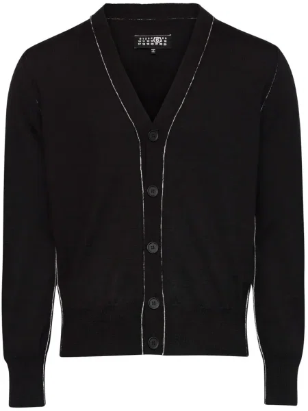 Cardigan Mm6 Maison Margiela tricotate negru