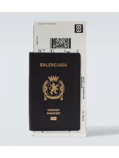 Portofel Balenciaga din piele negru