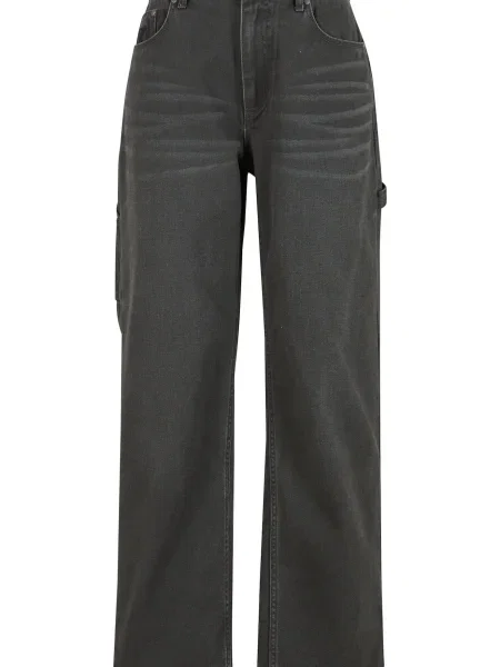 Karl Kani Pantaloni eleganți metalic gri