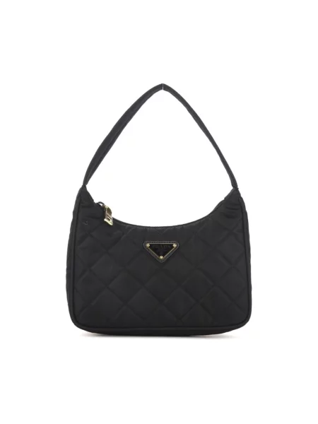 Pikowana torebka Prada czarna