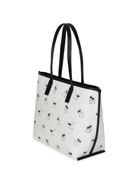 Karl Lagerfeld geantă shopper pentru femei IKON alb