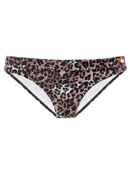 LASCANA Slip costum de baie Lexa maro maro caramel negru