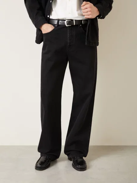 Jacquemus Džíny Le Paysan Regular Fit black černé