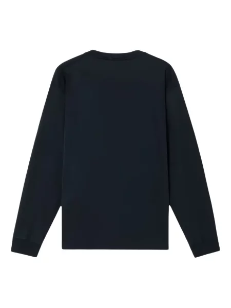 Lung hanorac Stone Island cu strasuri albastru