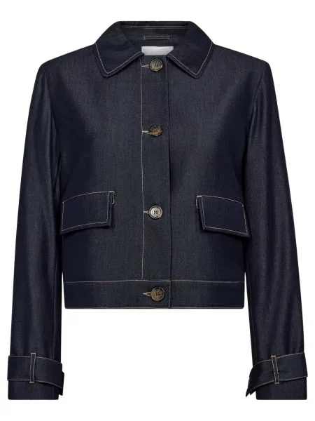 Co'couture Přechodná bunda Terry tmavě modrá