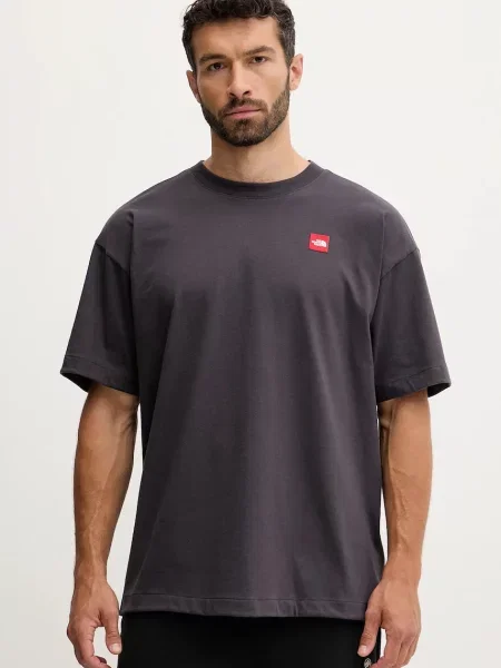 The North Face tricou din Redbox cu imprimeu gri