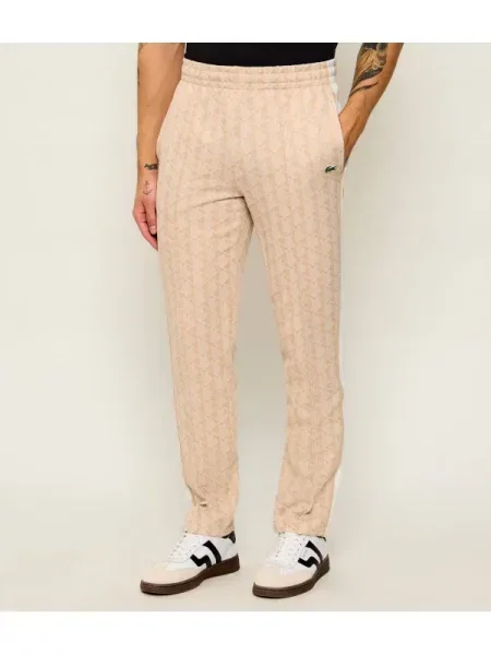 Lacoste pantaloni de trening bărbați cu bej