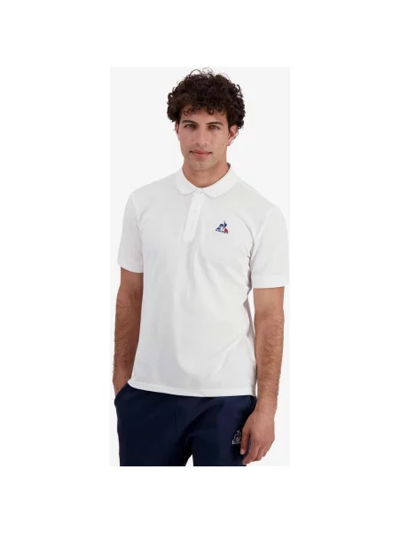 Koszulka polo Le Coq Sportif Essentiels krótki rękaw czysta biel XS biała