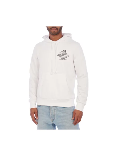 Bluza z kapturem Diesel z kapturem biała