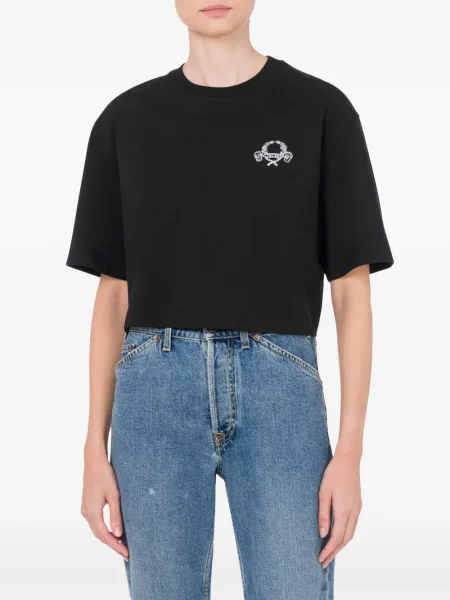 Tricou Moschino cu broderie negru