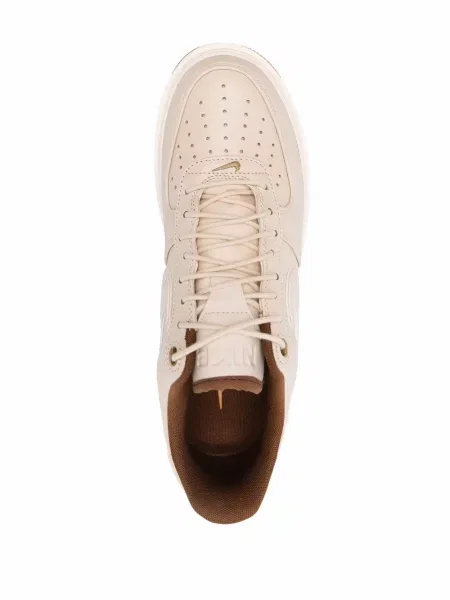 Sneakerși Nike Air Force 1 cu perle alb