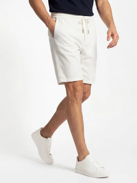 Scotch & Soda Bermudy z zawartością lnu Mężczyźni 30 biały
