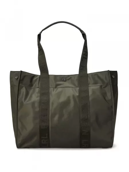Geantă shopper Lauren Ralph Lauren verde