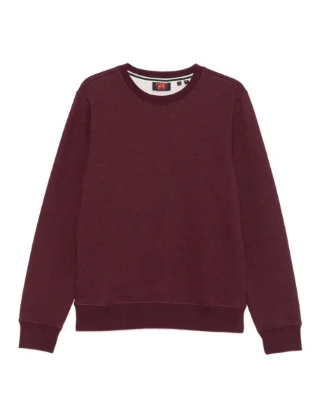 Hanorac crewneck Superdry cu decolteu rotund roșu