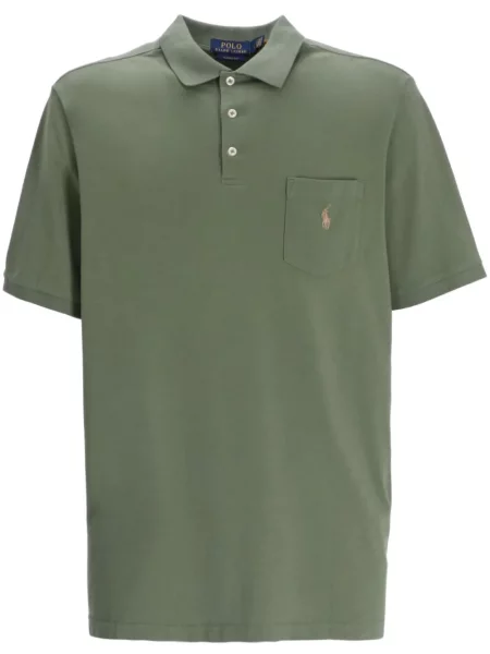 Поло тениска Polo Ralph Lauren бродирана зелено