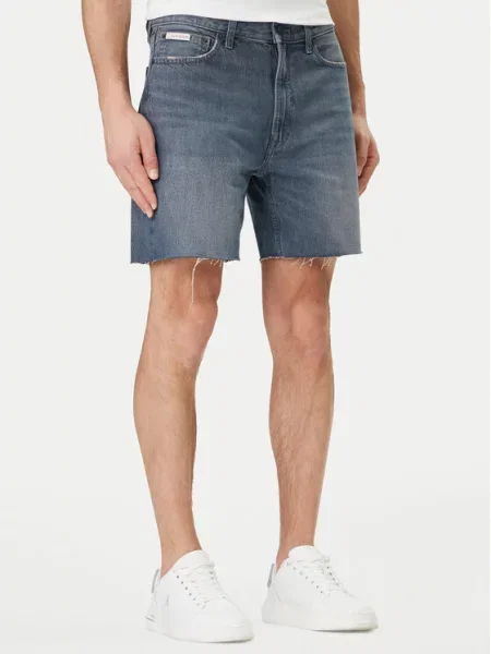 Džínové šortky Calvin Klein Jeans šedé