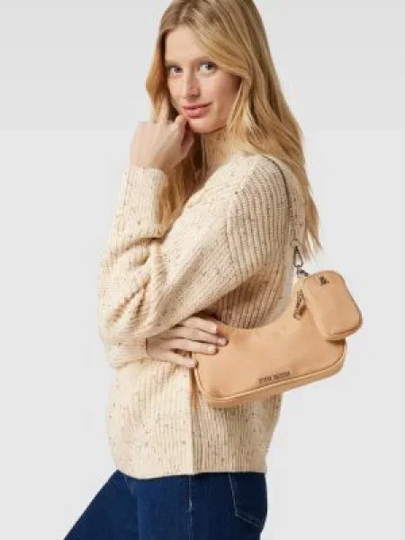 Torebka z odpinaną saszetką na błyskawiczny model ‘Bvital’ Steve Madden beżowa