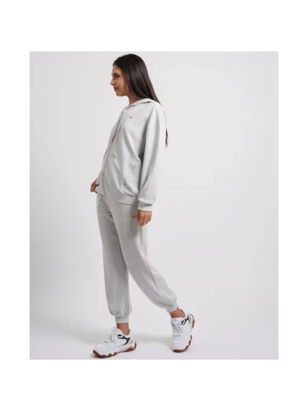 Spodnie dresowe Emporio Armani z logo szare