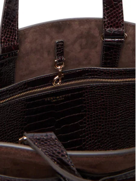 Tory Burch Rankinė Romy Suede Bauletto Tamsiai ruda
