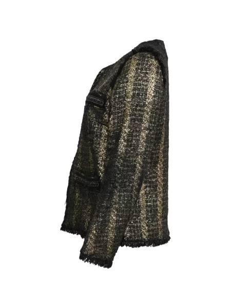 Sacou Sandro din tweed negru