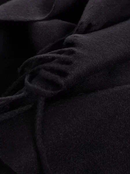 Κασκόλ Giorgio Armani με κρόσσια κασμίρ μπλε