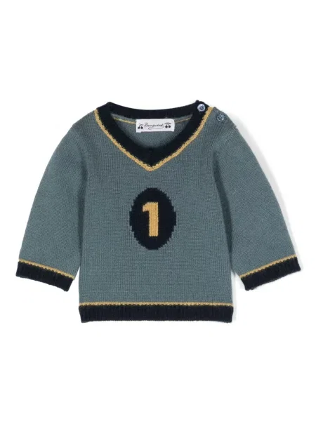 Sweter dziecięcy Bonpoint niebieski