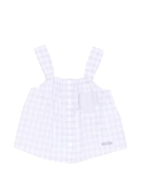 Top dziecięcy Moschino fioletowy
