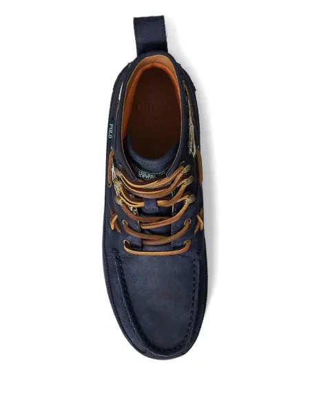 Маратонки Polo Ralph Lauren бродирани кафяво